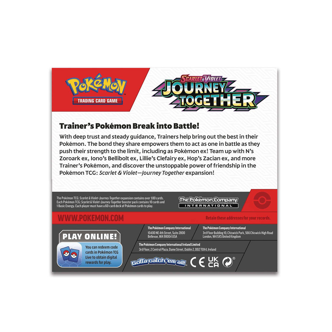 Pokémon TCG: Scarlet & Violet 9 - Journey Together - Booster Box (36 packs)