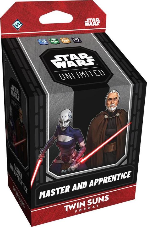 Star Wars: Unlimited - Twin Suns Deck - Master and Apprentice: Count Dooku and Asajj Ventress