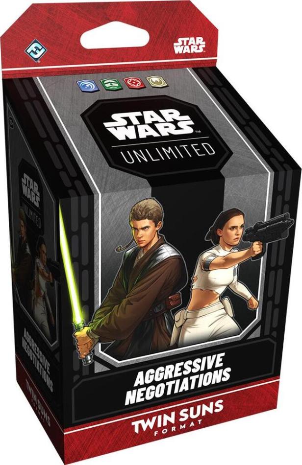 Star Wars: Unlimited - Twin Suns Deck - Aggressive Negotiations: Anakin Skywalker and Padmé Amidala