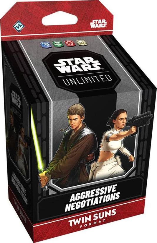 Star Wars: Unlimited - Twin Suns Deck - Aggressive Negotiations: Anakin Skywalker and Padmé Amidala