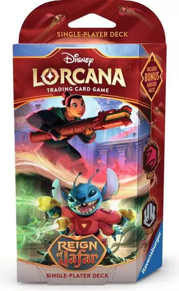Disney Lorcana TCG - Reign of Jafar Starter Deck (Ruby & Steel) - Set 8