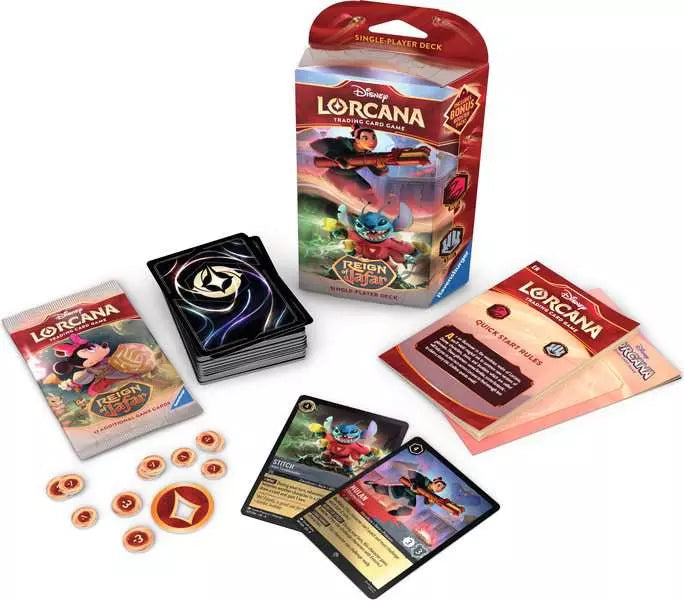 Disney Lorcana TCG - Reign of Jafar Starter Deck (Ruby & Steel) - Set 8