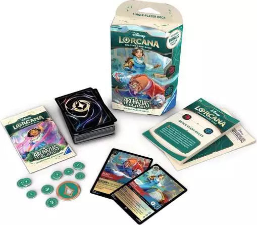 Disney Lorcana TCG - Archazia's Island Starter Deck (Ruby & Sapphire) - Set 7