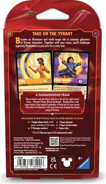 Disney Lorcana TCG - Reign of Jafar Starter Deck (Amber & Amethyst) - Set 8