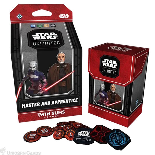 Star Wars: Unlimited - Twin Suns Deck - Master and Apprentice: Count Dooku and Asajj Ventress