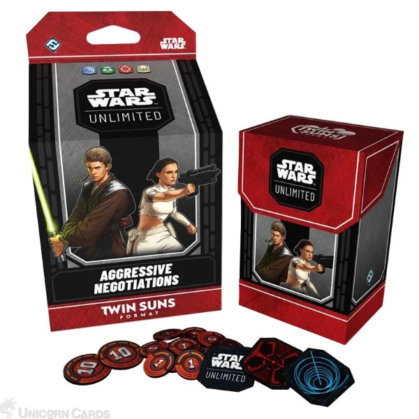 Star Wars: Unlimited - Twin Suns Deck - Aggressive Negotiations: Anakin Skywalker and Padmé Amidala